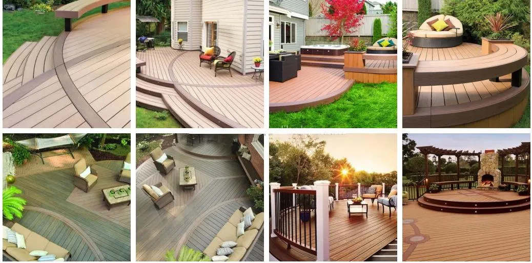 100% Recycled Engineered Wood Outdoor Bamboo Plastic Composite Deck