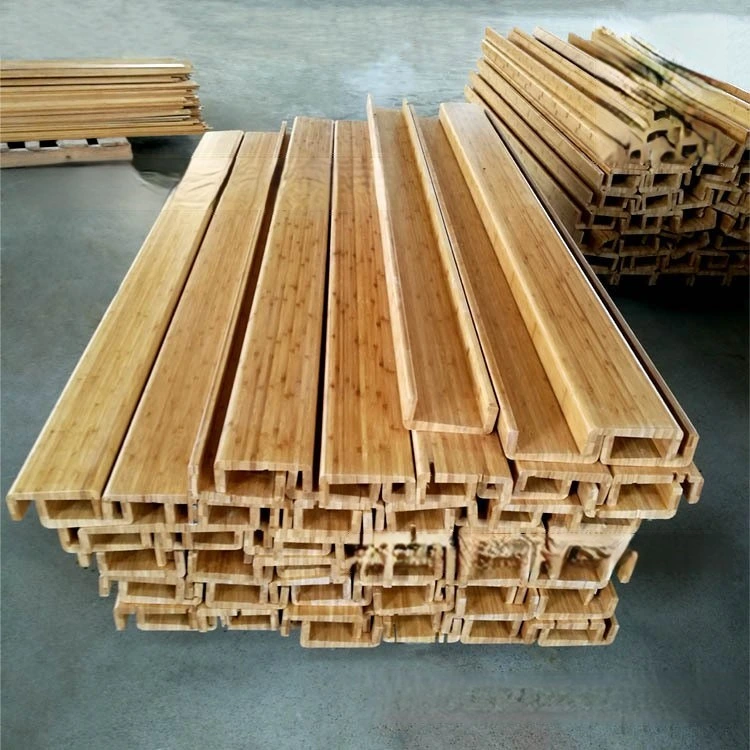 Solid Bamboo Handrail Outside Bamboo Stair Railing