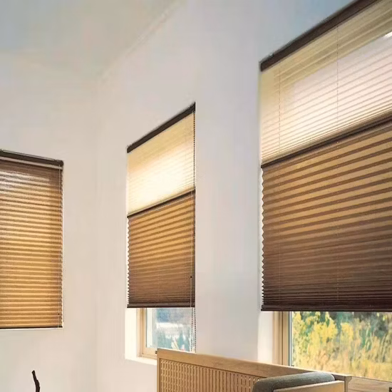 Persianas de nido de abeja personalizadas con patrón de bambú para una opción ecológica y sostenible