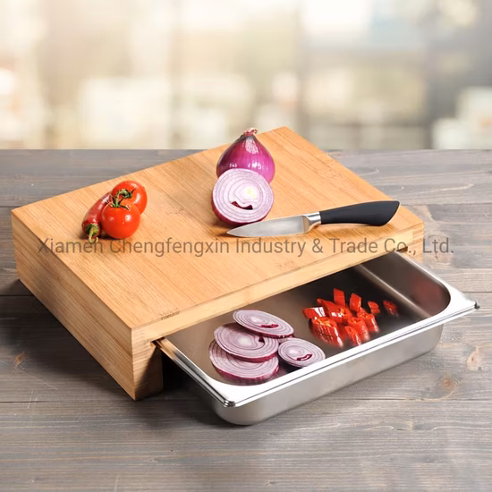 Muebles de cocina de tabla de cortar de bambú