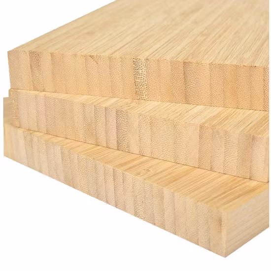 2440X1220X19mm Tableros para muebles de bambú de una sola capa verticales color caramelo, Láminas de madera contrachapada de bambú de grano vertical de 1 capa, Capa de bambú laminada para muebles, Panel de bambú