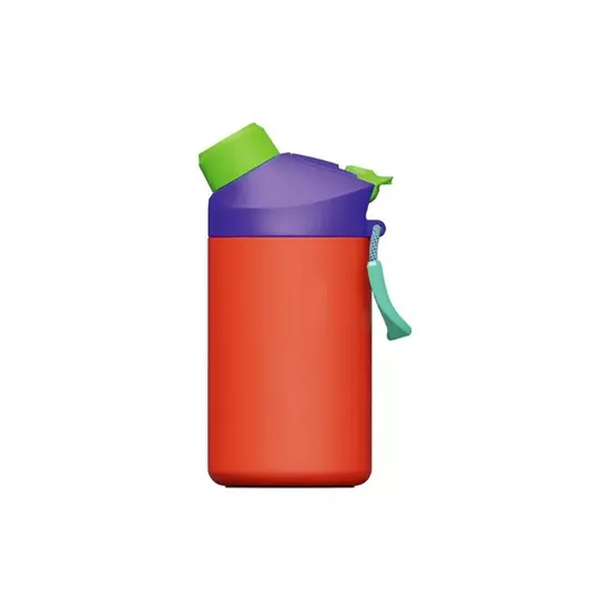 Termo de pared doble de 17 oz con tapa de bambú Botella de agua