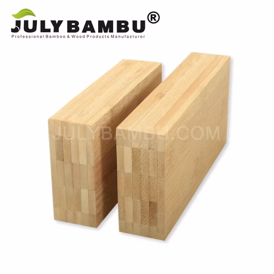 Lámina de madera de bambú sanitaria carbonizada horizontal 6 capas 28 mm para la construcción de barcos