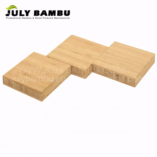 Panel de madera contrachapada de bambú de colores naturales verticales de 5 capas para encimeras