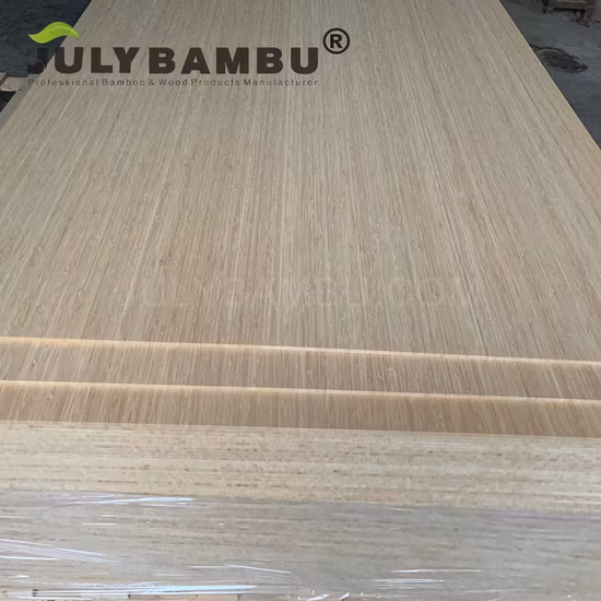 Panel de madera contrachapada de bambú vertical laminado carbonizado de 3 capas para encimeras